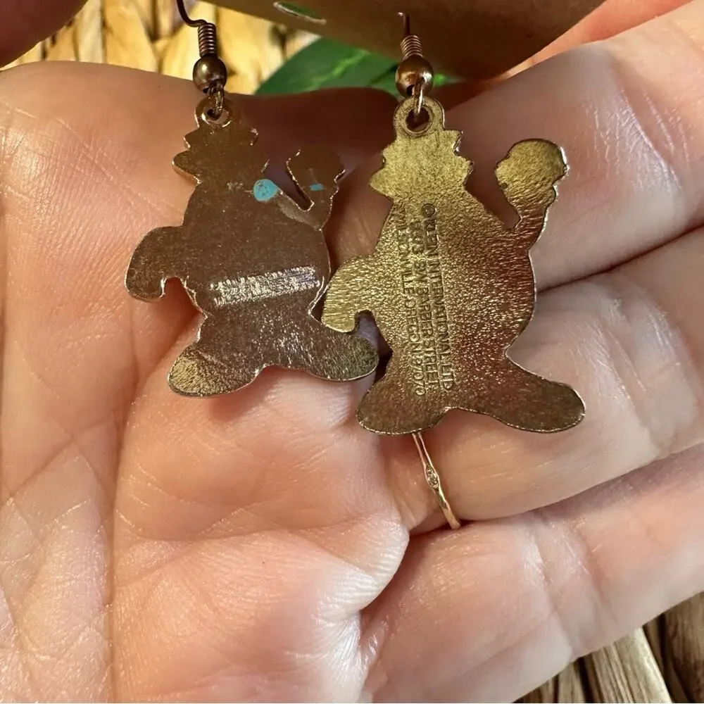 BOGO FREE Vintage Oregon Happy Egg Earrings - Picture 4 of 8